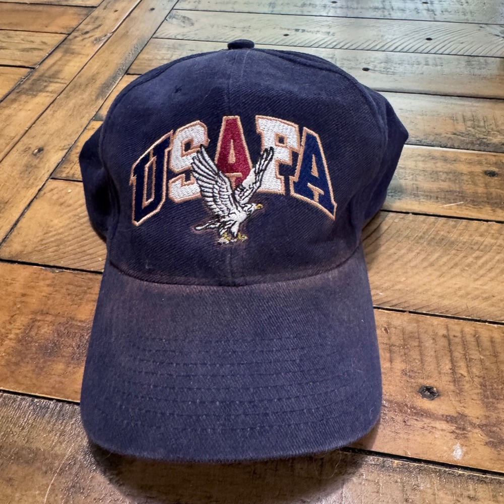 Ahead USAFA Air Force Academy Hat Mens OS Navy Blue Embroidered Vintage Cap